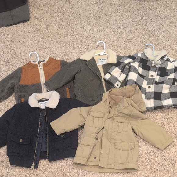 Old Navy Other - Old Navy Kids' Jacket Set - Black, Gray, Tan, Cream